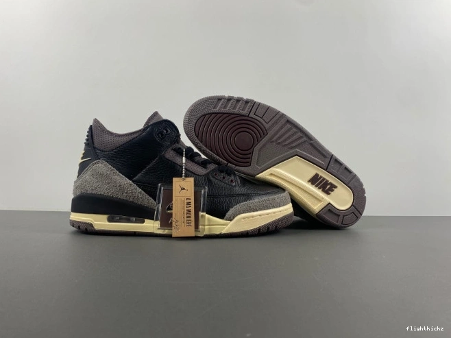 Black FZ4811-001 Air x Jordan 3 Maniere A Ma 0728